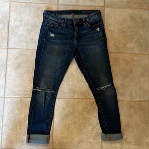 BlankNYC cuffed jeans with slits in knee